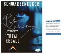 PAUL VERHOEVEN SIGNED TOTAL RECALL ROBOCOP ACTOR 8x10 PHOTO - ACOA COA picture