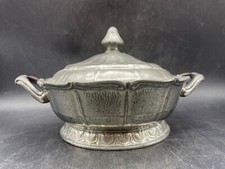 Antique Art Nouveau KAYSERZINN Pewter Lidded soup tureen Marked 4968 picture