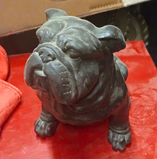 English Bulldog Metal Figurine Statue Collectible Dog Sculpture picture