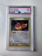 Eevee Reverse Holo 55/115 Ex Unseen Forces Psa 9 Pokemon 2005 picture