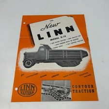 1947 LINN MODEL 'D-15' / MINING LOGGING DUMP Truck Dealer Sales Brochure picture