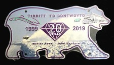 NWT Winter Road 20th Anniversary Polar Bear License Plate Ice Road Truckers picture