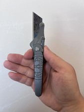 Titanium EDC Folding Knife Handle Replaceable Blade Paper Cutter Tool picture