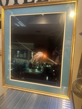 Signed War Photo Scud & Patriot Missiles Over Riyadh Desert Storm War Feb 