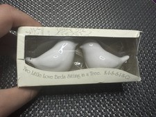 Kate Aspen LOVE BIRDS Kissing Dove Salt & Pepper Shaker Set Country Cottage picture