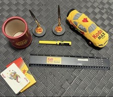 Vintage Kodak Advertising Lot 7 Pc NASCAR Plush Pens Calculator Ruler Cards picture
