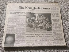 New York Times – August 22, 1989 – Late Edition – Vintage NYC Newspaper picture