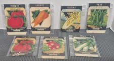 Antique 7 Card Seed Company Greene Lithograph Seed Packets Fredonia N.Y picture
