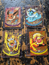 2000 Topps Pokemon Holo Evee Vaporeon Jolteon Flareon (4) picture
