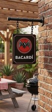 Vintage-Style Bacardí Decorative Hanging Sign / Bar and BBQ Area picture
