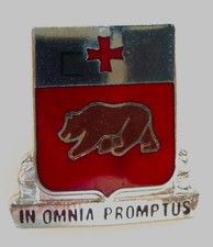 201st Support Battalion Unit Crest Pin (In Omnia Promptus) pair picture