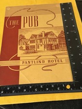 RESTAURANT MENU The Pub Pantlind Hotel 1948 picture