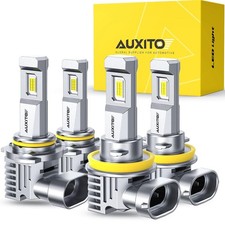 AUXITO H11 9005 Light Bulbs Combo, 60000LM 900% Super Brighter, 6500K Cool White picture