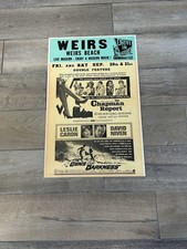 Vintage Poster For Weirs Beach Outdoor Movie Theater Double Feature 1962 picture