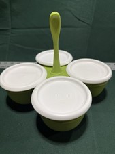 Tupperware Essentials - Blossom Condiment Dip Server Caddy - Ships Free - Clean picture