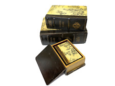 Vintage Set Book Nesting Boxes Storage High End Decorator Library Office Decor picture