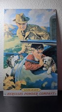 1992 Hercules Powder Stowaways Tin Sign Desperate Enterprises Hunting Decor  picture