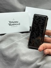 Christmas Gift Vivienne Westwood Orb Cigarette Case Black Metal Brand New picture