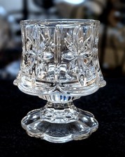 PartyLite 24% Lead Crystal Cottage Light Votive Candle Holder Retired picture