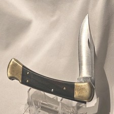 Buck Knife 110 Single Blade Folding Hunter Lockback Knife W/Sheath, PLS READ picture