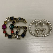 Luxury Elegant Brand Name Brooches 2 Pieces By Gucci. picture