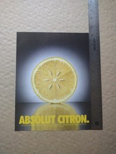 1997- Absolut Citron Vodka-Great To Frame-Print Ad- Vintage  picture