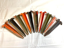(10) US Military ARMY USMC ORIGINAL Shelter Half Pup Tent Stakes 9