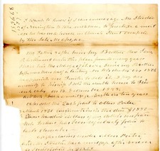 Mid-19th Century Property & Mortgage Ledger Rev. Tom Williams Southington CT picture
