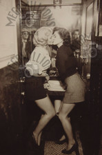 Vintage Photo of Women Kissing - 1920's Pretty Lesbian Couple Girls - 168 picture