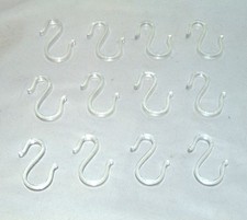Punch Bowl Cup Hooks Clear Lot of 12 picture