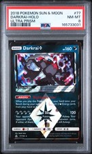 Darkrai Prism Star Holo 77/156 2018 Ultra Prism PSA 8 - READ DESC. - Sun & Moon picture
