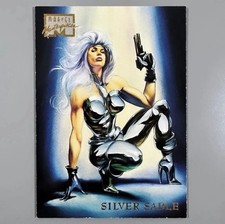 1996 Marvel Masterpieces Base Card #43 Silver Sable - Boris & Julie picture