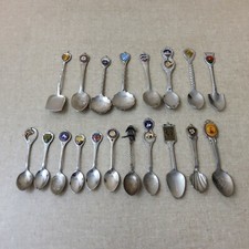 Vintage United States Mixed State Souvenir Spoon Lot 19 CT picture