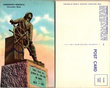 Fishermen's Memorial Gloucester MA Postcard picture