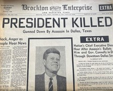 Vintage JFK Memorial Newspaper & Magazine Lot 1963 1964 Brockton Boston MA Extra picture