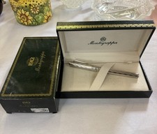 MONTEGRAPPA Reminiscence Octagonal Sterling  18k Gold Vermeil Fountain P G2U picture