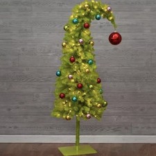 The Grinch 5' LED Pre-Lit Bright Green Whimsical Christmas Tree Hobby Lobby 2025 picture