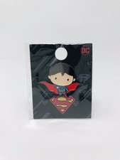 Lids Brand Embossed Enamel Lapel Pin Badge- DC Comics Super Man Justice League picture
