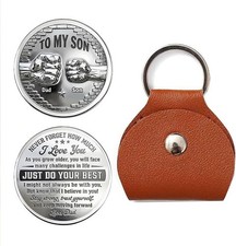 To My Son Challenge Coin from Dad Inspirational Graduation Gift Keepsake for Son picture