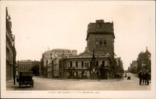 Brisbane Queensland Street Intersection c1910s Real Photo Vintage Postcard bhn picture
