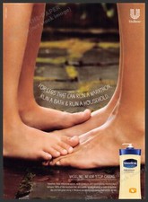 Vaseline 2010s Print Advertisement Ad 2011 Legs Feet 