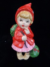 Vtg Lefton Holly Girl with Bag of Holly Figurine - Japan - Christmas picture