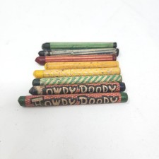 Vintage Milton Bradley Howdy Doody & More Crayons 1950s TV Memorabilia Set of 8 picture