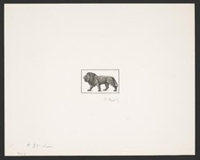 Photo:Lion Standing Left Profile 1870s-1890s Print picture
