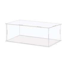 Display Case Box Acrylic Box Clear Dustproof Protection Showcase 21x11x11cm picture