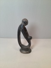 Handcarved 6 Inch Soapstone Statue Figurine Parent Child picture