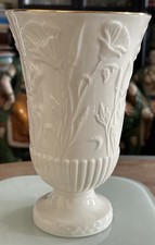 Lenox Poppy Vase White Porcelain With Gold Rim  picture