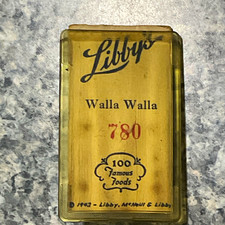 Vtg 1942 Libby’s Walla Walla Plant Employee ID Badge WWII Canning Factory #780 picture