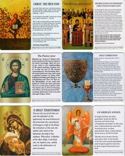 Orthodox Icon Prayer Cards -Pack of 20 assorted (2.2
