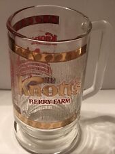 Knott's Berry Farm 22K Gold Plated Glass Beer Stein Souvenir Mug Tankard picture